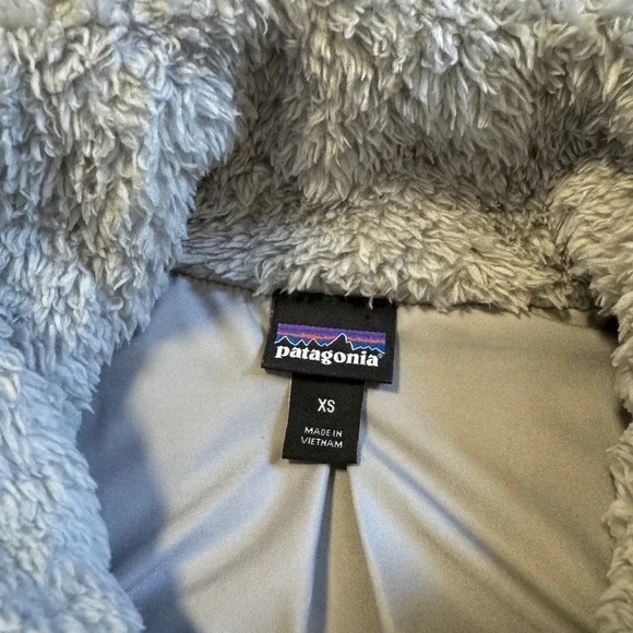 Patagonia Fleece Vest Women's XS Gray Full Zip Puffer Sherpa Warm Outerwear O-48 - Picture 3 of 6